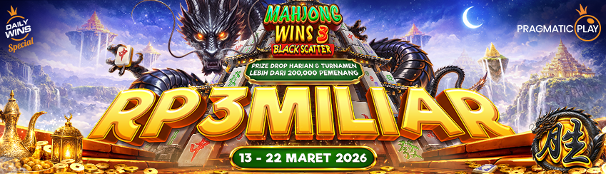 PP - MAHJONG WINS 3 BLACK SCATTER PRIZE DROP HARIAN & TURNAMEN